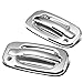 For Chevy Silverado/GMC Sierra 2pcs Exterior Door Handle Cover with Passenger Keyhole (Chrome)