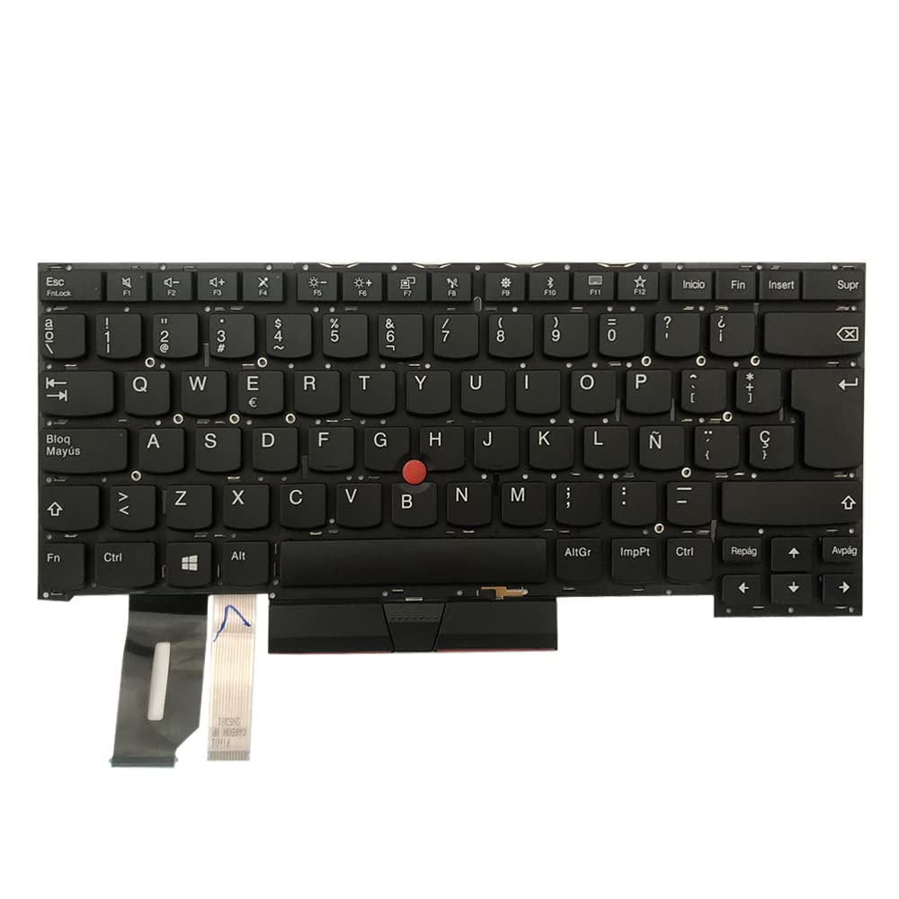 Zahara Spanish Keyboard for Lenovo ThinkPad T490s Backlit Keyboard