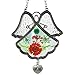 Angel Wings Mother Suncatcher - Pressed Flowers with Silver Mom Charm - Mother Sun Catcher