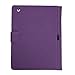 HDE iPad 2 Keyboard Case Wireless Bluetooth Leather Folio Cover Folding Stand for Apple iPad 2 3 4 (Purple)