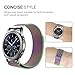 Fintie Galaxy Watch 46mm / Gear S3 Frontier Classic Band [Large], 22mm Milanese Loop Stainless Steel Replacement Smartwatch Bracelet Wrist Strap with [Unique Magnet Lock] for Women Men, Rainbow