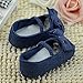 DZT1968® Baby Girl Soft Sole Denim Colth Shoes Prewalker with Bowknot (0~6 Months Baby)