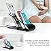 Remote Control Organizer, Metal Space Saving TV Remote Control Shelf Remote Storage Caddy Holder Black and White for Desk Table