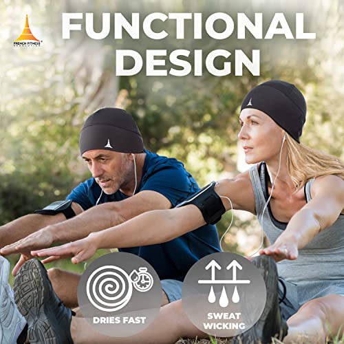 French Fitness Revolution Skull Cap Helmet Liner Running Beanie