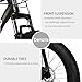 Max4out Fat Tire Mountain Bike 21 Speed 26 inch Shining SYS Double Disc Brake Suspension Fork Rear Suspension Anti-Slip Bikes Blackthumb 4
