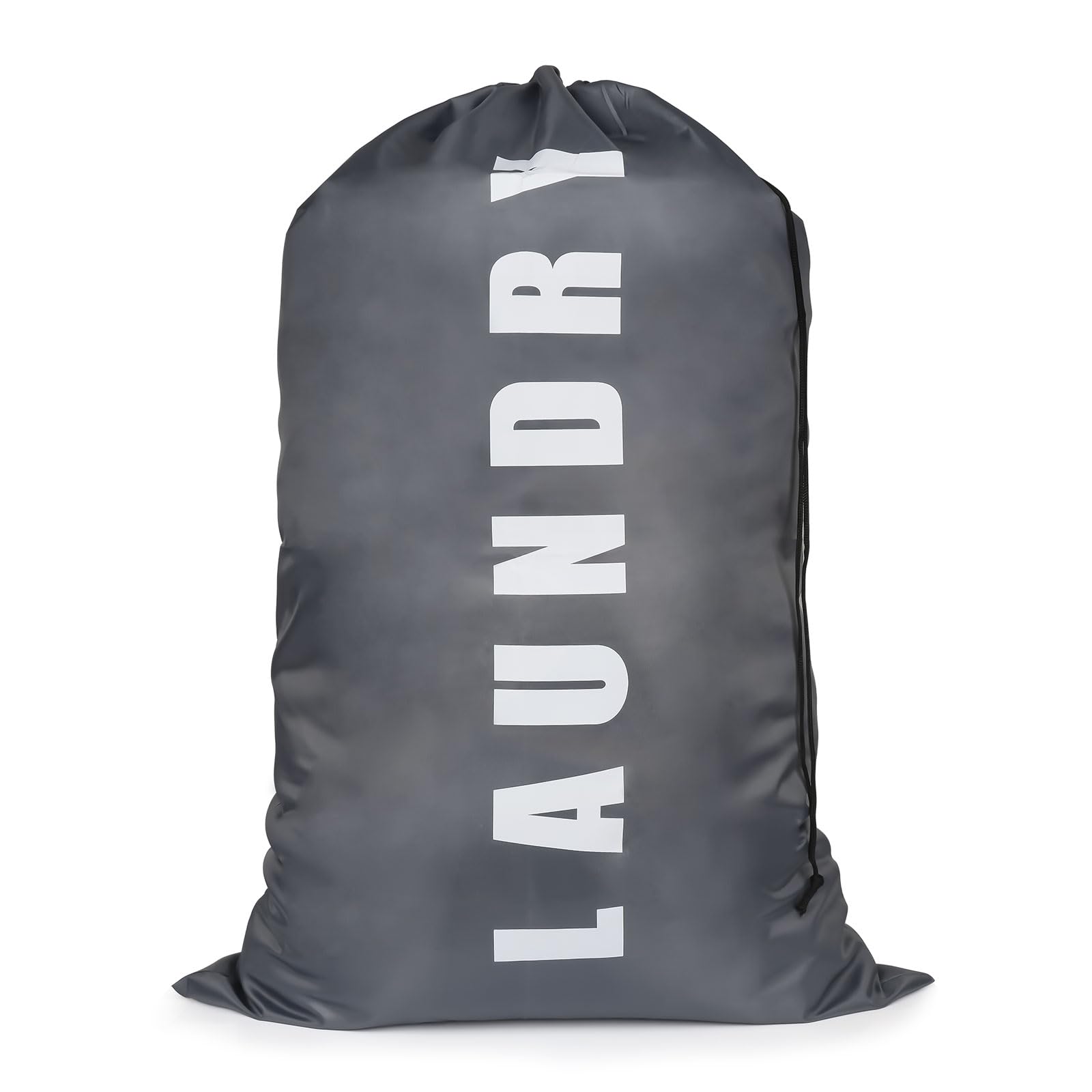 Weysoo Large Laundry Bags, 24" x 36" Portable Travel Laundry Bags with Drawstring Cord, Dirty Clothes Bags Perfect for Home, Travel, Holiday, Camping, Caravan, Dormitory (Grey)