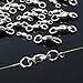 Sougayilang Rolling Barrel Swivel Stainless Steel Ball Bearing Swivels,Connector Solid Rings Fishing (Size0 Length: 0.55
