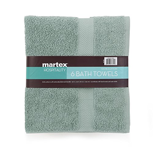COMMERCIAL PREMIUM 6 PIECE BATH TOWEL SET BY MARTEX 6 Bath Towels