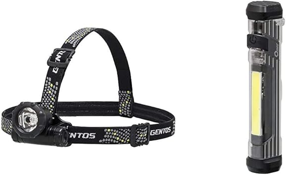 Amazon Gentos ジェントス Led ヘッドライト 小型 明るさ80ルーメン 実用点灯12時間 単3形電池1本使用 Gtr 1d Ansi規格準拠 Cob 発光面 Led ライト 明るさ140ルーメン 実用点灯時間 単3形電池2本使用 ワンズ Oz 132d Ansi規格準拠 セット買い