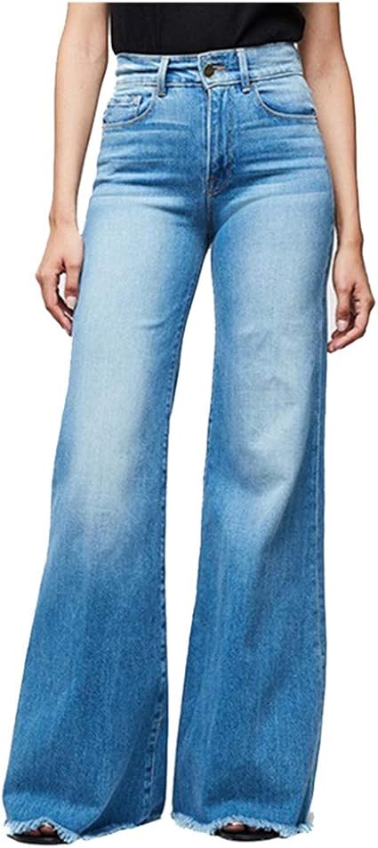 vibrant bell bottom jeans