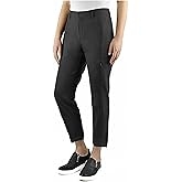 KIRKLAND Signature Ladies Ankle Length Travel Pant (X-Small,Black Heather)