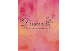 Dance like no one is watching: 8' x 10'' Dancing Blank Ruled Lined Notebook Notepad Journal To-Do-List Book Planner Lined Com