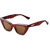 GIFIORE Retro Cat Eye Sunglasses For Women Vintage Narrow Pointy Cateye Sun Glasses