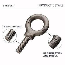 HomelyNest Eye Bolts, 2Pcs Heavy Duty Lifting