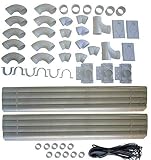 ZVac Compatible Installation Kit Replacement for All Central Vacuum 88 feet of Pipe Fits Nutone, Beam, Eureka, Vacuflo, Vacumaid, Hayden, Broan, Electrolux, Honeywell, Canavac, Riccar Cyclovac & More