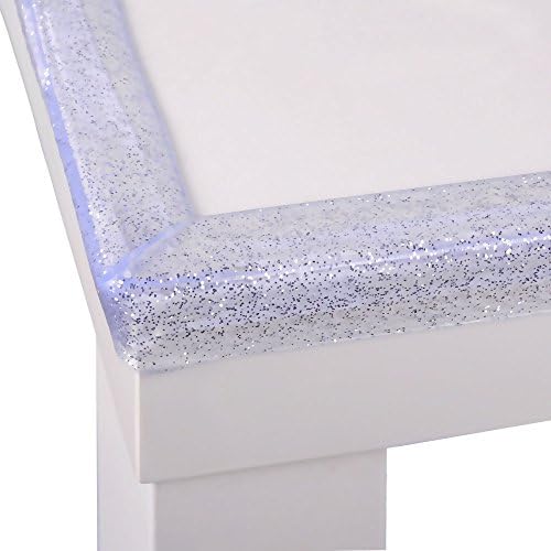 Cunina 6.56ft Table Corner Protector Guard Edge Corner Cushion Strip Baby Safety Bumper Strip with Shimmering Powder(1 Pack,Transparent)