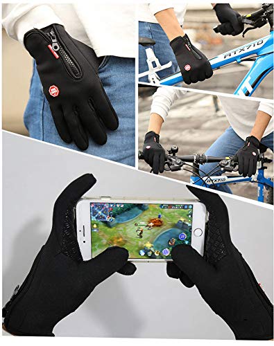 image for Andyshi Gloves Men Women Winter Outdoor Sports Anti-Slip Windproof Wat