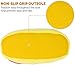 Silver Lilly Novelty Slippers - Plush Donut Dessert Food Slippers (Yellow XL)