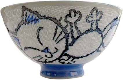 Amazon K Sキッチン クレヨン 猫 茶碗 大平 12 5cm 美濃焼 陶器 大人 茶碗 茶わん 和食器 飯碗 おしゃれ かわいい ブルー 青 ごはん茶碗 ペア茶碗 ペアあり 夫婦茶碗 ノーブランド品 飯碗 通販