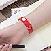 Greeninsync Bands for Fit Bit Alta,Replacement for Fit Bit Alta Bands Large Size with Ultrathin Fastener For Fit Bit Alta/Fit Bit Alta HR/Fit Bit Ace Sport Arm Band No Tracker(Red)