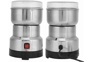 Multi-Function Electric Coffee Grinder for Beans, Nuts, Spices, Grains - Portable 220V-240V UK, Stainless Steel & ABS, Fast &