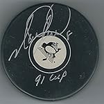 Mark Recchi Autographed Pittsburgh Penguins Puck