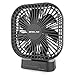 OPOLAR 5000mAh Battery Operated Fan, Personal Table Mini USB Fan with Timer, Strong Wind, 3 Speeds, 7 Blades, Powered by USB or Rechargeable Battery, Super Quiet, for Office, Camping, Outdoor