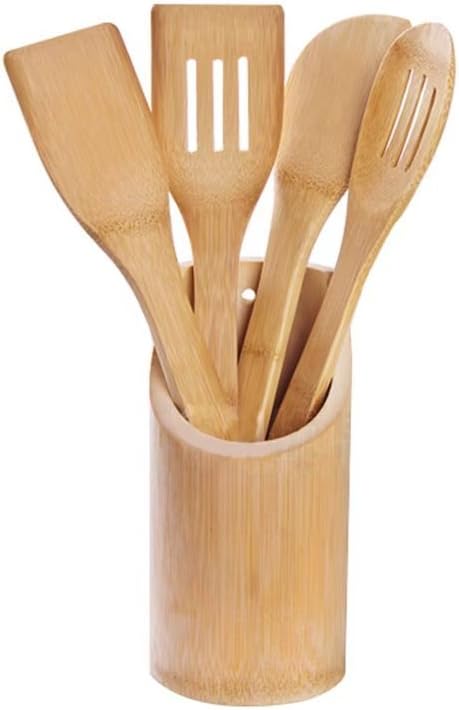 Amazon Com Jhion Organic Wooden Bamboo Cooking Serving Utensils