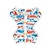 ALVABABY Large Baby Swim Diapers 2pcs One Size Reuseable Washable & Adjustable for Swimming Lesson & Baby Boy