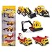 U DREAM Construction Vehicles for Kids Toys, 5 Assorted Mini Diecast Trucks Excavator Loader Bulldozer Dump Cement Mixer, Tiny Toys for Toddlers Boys and Girls, Construction Cake Topper Party Favors