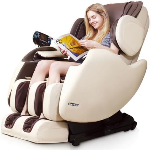 Electric Full Body Shiatsu Massage Chair Recliner Straight I Track 3yr Warranty! (Black)