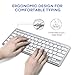VicTsing Ultra-Slim Portable Bluetooth Keyboard, Wireless Keyboard for iOS (iPhone, iPad), Android, Windows, Mac Computer, Laptop, Tablet, Smartphone and Other Bluetooth Enabled Devices, Silver