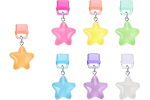 Agromusk Kindle Dust Plug Charm,7 Pack Cute Bookish Cat Bear Star Glow in the Dark Charms Compatible with Kindle Paperwhite 2021 Released,Type C/USB C Dust Plug Port Cover Accessories for IPhone Gift