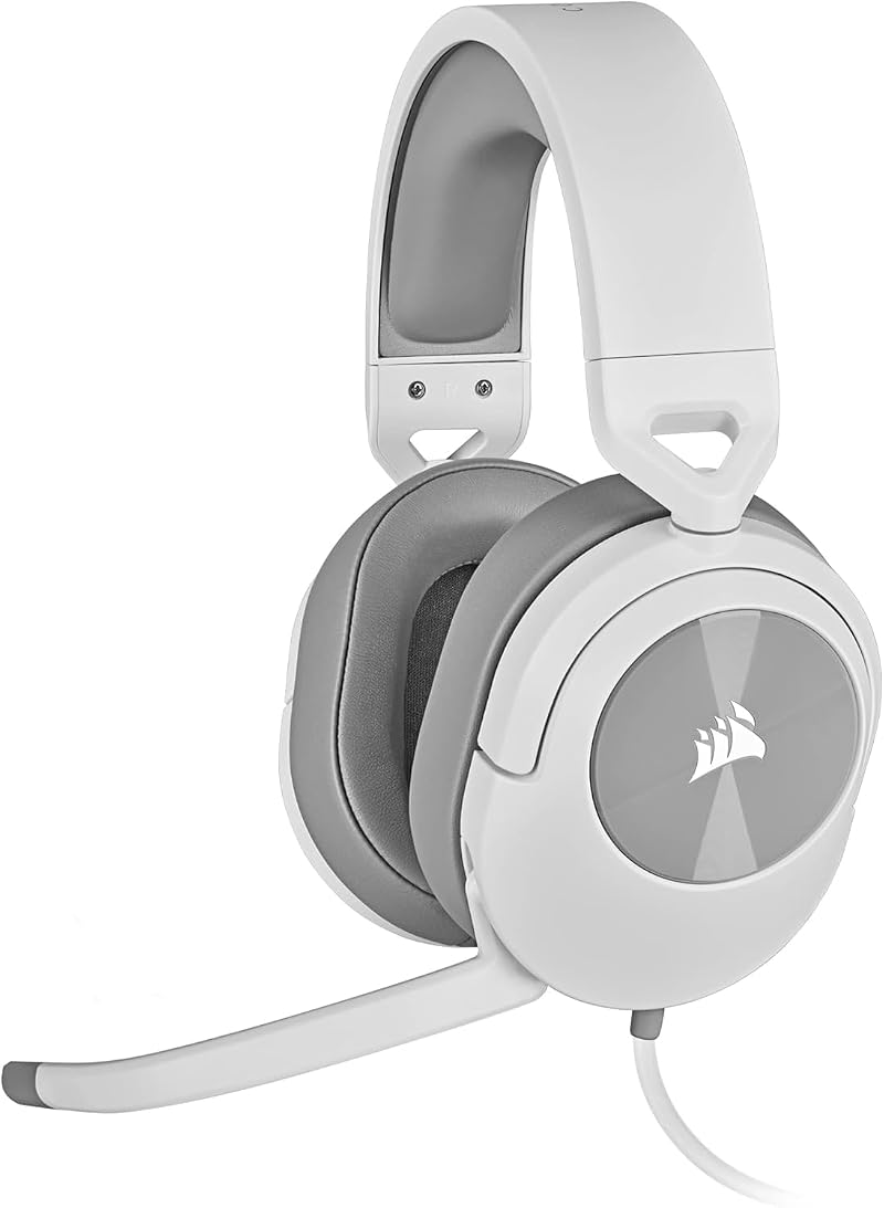 Corsair HS55 Surround Lightweight Wired Gaming Headset Dolby 7.1 White