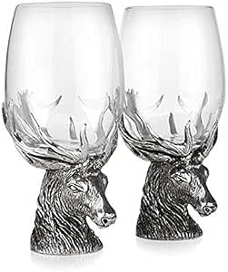 stag wine glasses