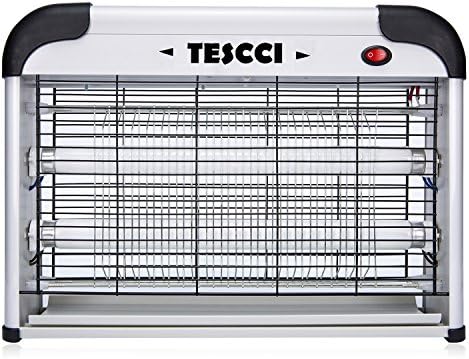 TESCCI - 20W Electronic Bug Zapper - Insect, Fly, Mosquito Killer and Zaps Other Insects Attracted by UV Light
