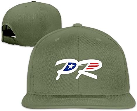 Puerto Rice Flag PR Letter Hip Hop Sports Snapback Baseball Cap Hat ForestGreen