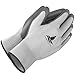 Garden Gloves for Women and Men - (2 pairs per package) - Super Grippy with Special Protective coating against cuts for Gardening - Fishing - Auto and Work activities - Large, Gray Hem