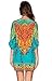 Relipop Women's 3/4 Sleeve Ethnic Style Bohemian Printed Mini Floral Tunic Dress (X-Large, Type 3)