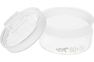 JECOMPRIS Glass Weighing Bottle 60x30mm Flat Form Borosilicate Laboratory Storage Flask Chemistry Sealing Bottle for Precise 