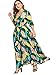 Milumia Women's Button Up Split Floral Print Flowy Party Maxi Dress