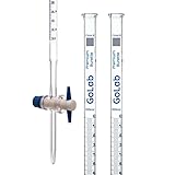 2pcs GoLab Laboratory Class B Burette, 100mL - PTFE