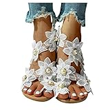 Women's Bohemian Flat Sandals Summer Casual Lace