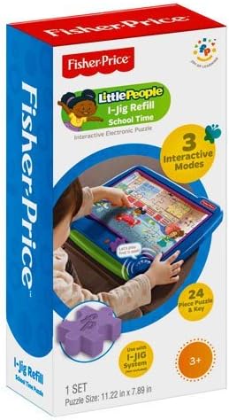 Fisher Price I-Jig Interactive Electronic Puzzle System Refill - Little People "School Time"