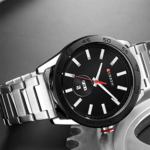 YEZIJIN Men's Waterproof Quartz Watch Round Business Calendar Watch Fashion Watch Under 20