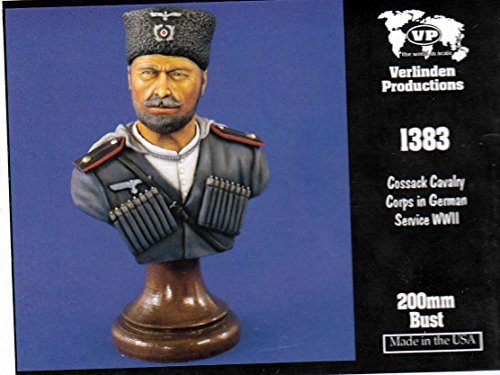 Verlinden Ver1383 200Mm Bust - Cossock Cavalry Corps In german Service Ww2 Model Building Kit]