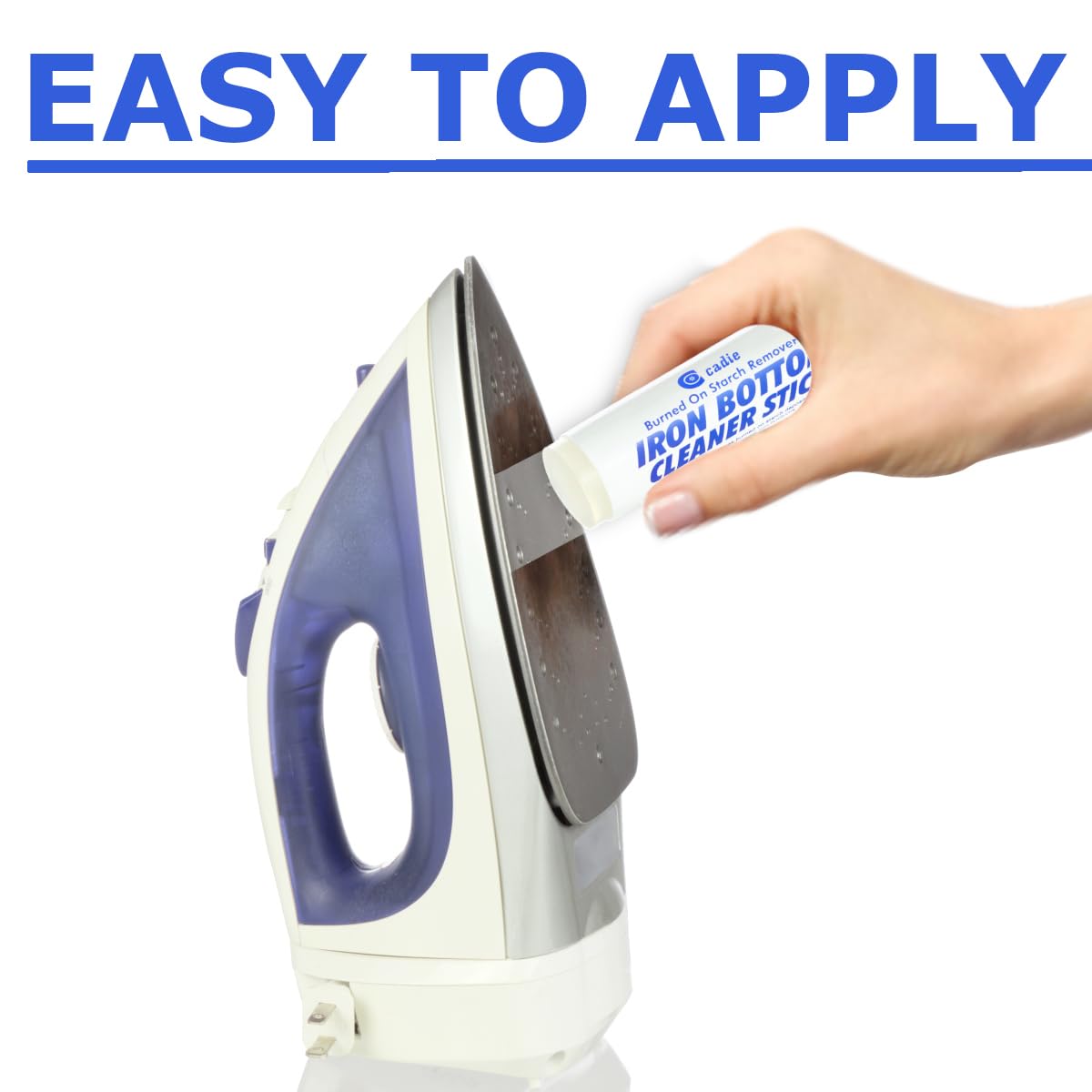 Steam Iron Bottom Cleaner Stick – Removes Build-Up Starch, Melted Fabric, Glue from Hot Iron – Eliminates Sticky Residue On Any Iron Soleplate on the Market - Easy to Use – 1 Pack