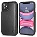 Arae Compatible for iPhone 11 Case with Card Holder - Wallet Case with PU Leather Card Pockets Back Flip Cover for iPhone 11 6.1 inch - Black