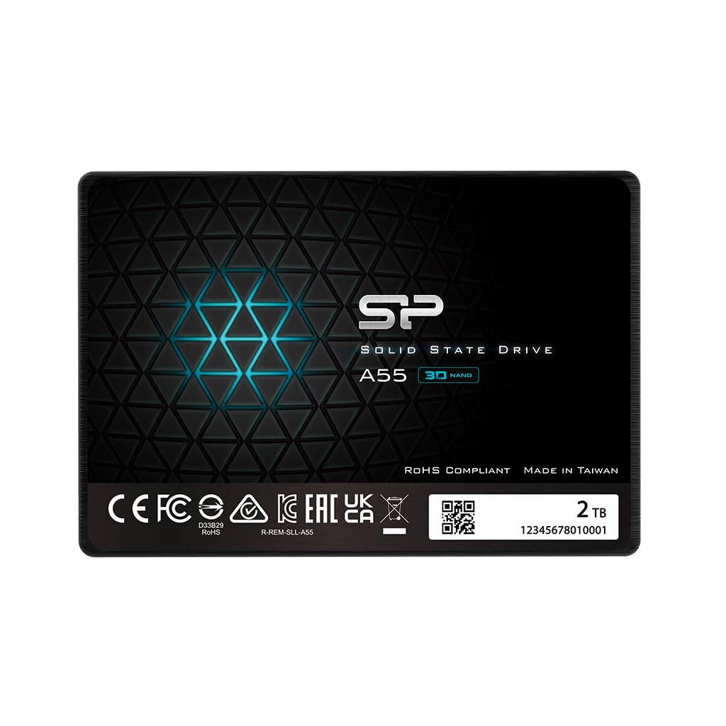 Silicon Power 2TB SSD 3D NAND A55 SLC Cache Performance Boost SATA III 2.5