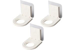 DekoTech Self-Adhesive Wall-Mounted Shower Gel and Shampoo Dispenser Bottle Rack Hook – No Drilling, Liquid Soap & Hand Soap Holder for Bathroom and Kitchen (3 Pack)